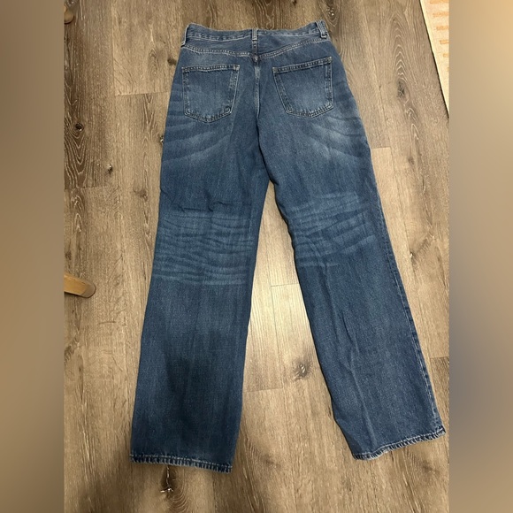 Zara Women's Blue Straight-Leg Jeans - Picture 4 of 10